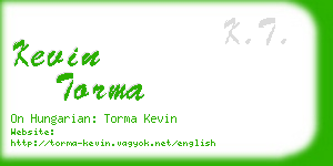 kevin torma business card